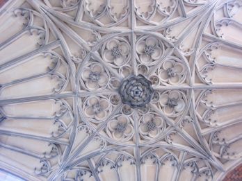 Ceiling above Anne Boleyn Gateway